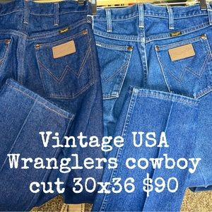 Cowboy cut wranglers